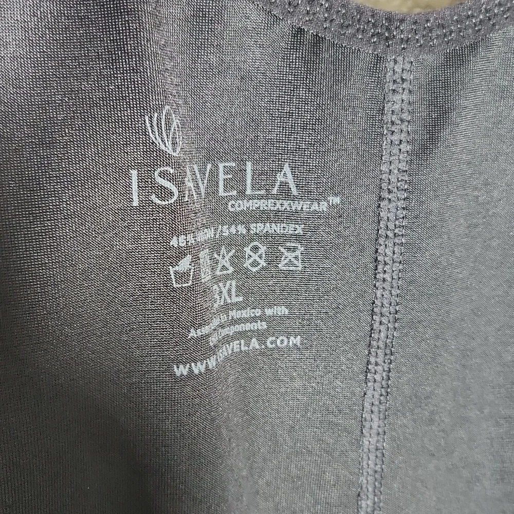 Isavela Bodysuit Compression Size 3X Black Surgery Shorts